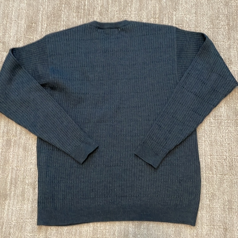 Joseph & Lyman men’s steel gray 100% merino wool crew neck sweater sz XL - Picture 5 of 5